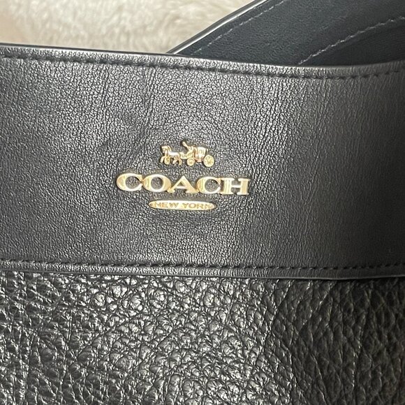 COACH Lexy Mixed Leather Suede Large Shoulder Bag - Picture 2 of 16